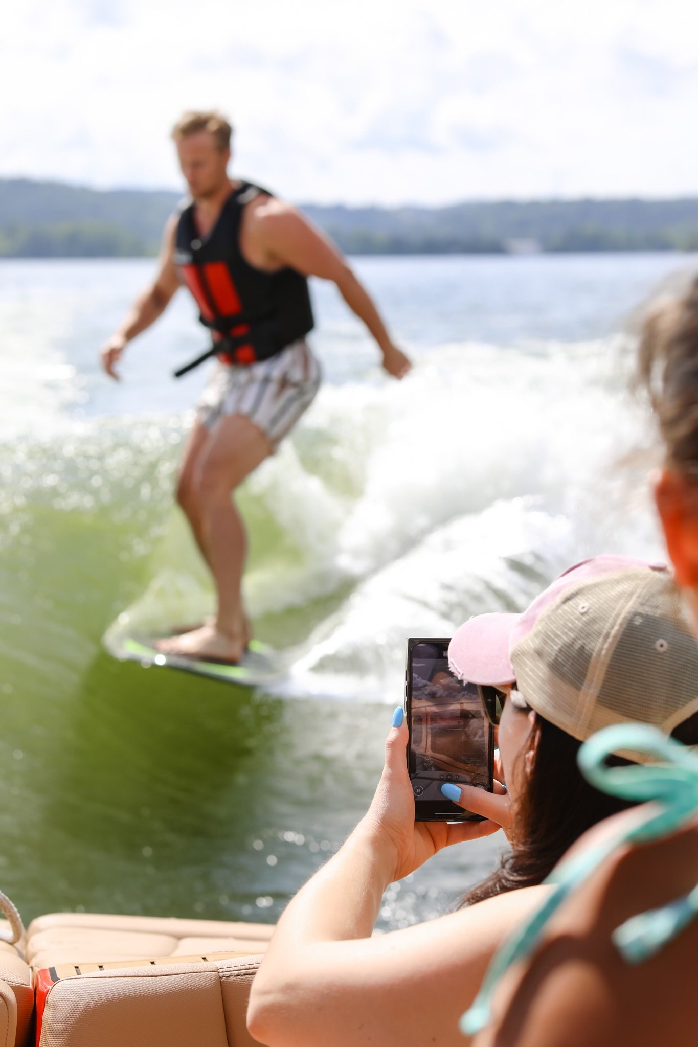 Man Surfing Phone
